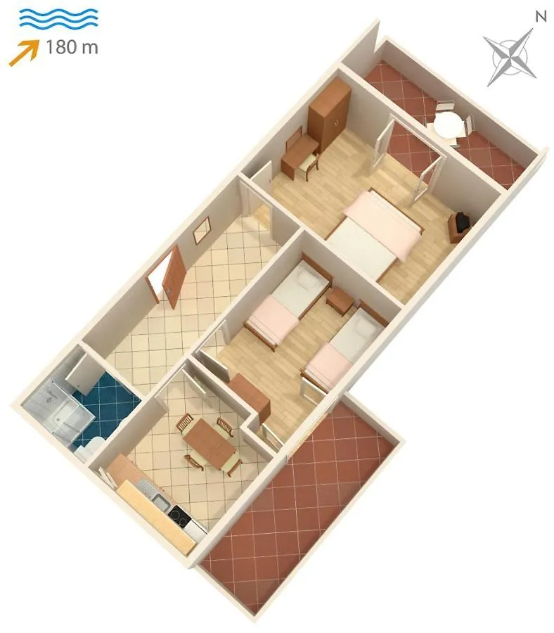Apartments By The Sea Pag - 532 Pag Town